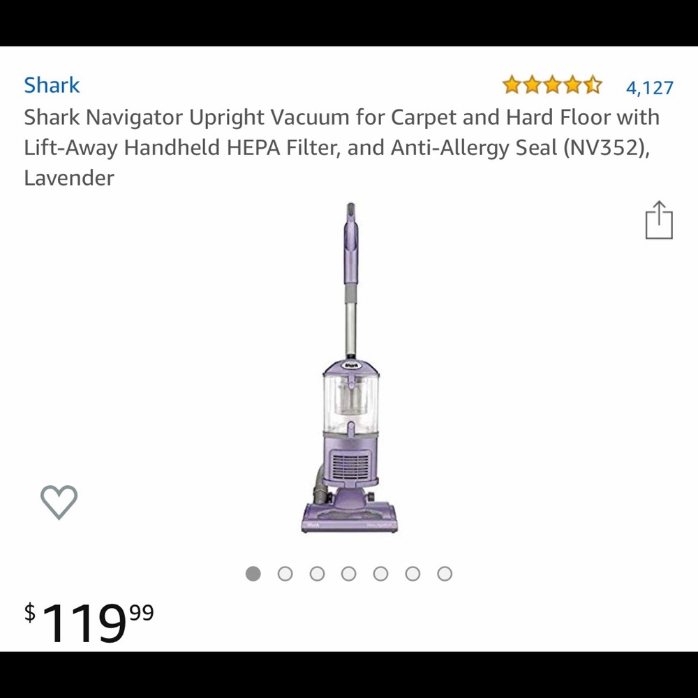 Shark vacuum NV352 New